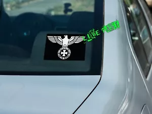 German Imperial Eagle Iron Cross Reichsadler Eisernes Kreuz Vinyl Decal Sticker - Picture 1 of 2