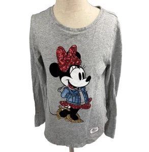 Gap Kids x Disney Limited Edition Minnie Mouse Glitter Youth Girls Tee Large - Picture 1 of 6