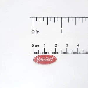 RC 1/14 PETERBILT Handcrafted Scale Truck Emblem Badge Tamiya Hauler TRX6 Logo - Picture 1 of 85