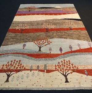 Alfombra Orient Diseñador 297 X 197 CM Ziegler Zigler Gabbeh Gabeh Hecha A Mano - Imagen 1 de 12