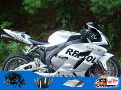 Juego de carenado de plástico de inyección blanco plateado apto para Honda 2004 2005 CBR 1000RR Foto 1 de 4