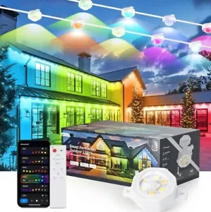 Permanent Outdoor Lights 150ft for Outside House with 120 LEDs, RGB+Warm/Cool... - Picture 1 of 12