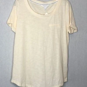 Pigiama donna Charter Club girocollo in maglia giallo piccolo - Foto 1 di 9