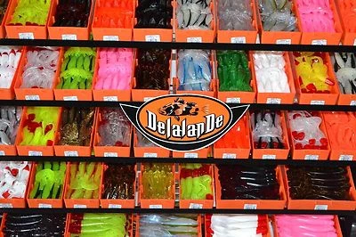 2 Stück DelalanDe Shad GT 9cm Shad Gummiköder Kunstköder Gummifisch Raubfisch