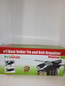 New Primode Motorized Tie Rack Organizer with LED Lights 72 Ties TR-72 - Picture 1 of 8