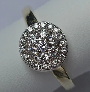 ♦️Glamour♦️ Brillant Ring aus 585 Gold Ring mit Brillanten Diamant Gr 57 ♦️ 8377 - Bild 1 von 13