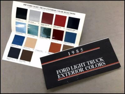 1985 Ford Color Paint Guide Truck Brochure - Bronco F-150 Ranger Pickup Van - Image 1 of 2