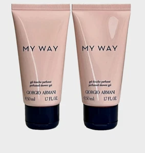 2 x Giorgio Armani My Way Perfumed Shower Gel 1.7 oz/ 50 ml each - Picture 1 of 3