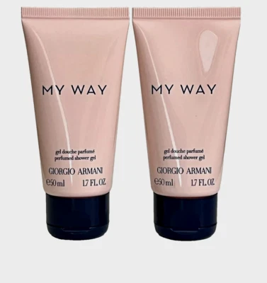 2 x Gel de ducha perfumado Giorgio Armani My Way 1,7 oz/50 ml cada uno Foto 1 de 3