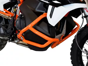 Pare carters HEED pour KTM 790/890/Adventure / R (2019-2022) - Inférieur orange - Photo 1/4
