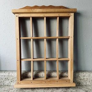 Wood Wall Trinket Display Shelf New With Tag Ready To Paint 19.5x14”, 1.25” Deep - Picture 1 of 14