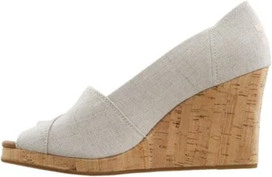 Toms Damen klassische Espadrille Keilsandale Crosshatch Jacquard Größe 7,5 - Bild 1 von 12