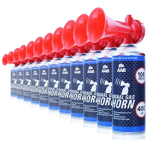 11 x AAB SIGNAL GAS HORN 400ml - LUFTDRUCKFAN-FARE, LUFT-HUPE, DRUCKLUFT-TRÖTE - Bild 1 von 9