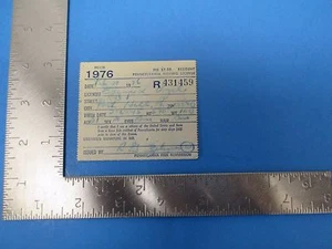 Vintage 1976 Pennsylvania Resident Angelschein, Elwyn Vogel, Port Hill S1747 - Bild 1 von 2