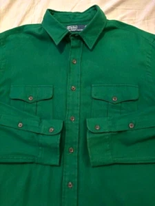 Ralph Lauren Polo Flannel Chamois Sportsman Patchwork Aztec Western Hemd XL - Bild 1 von 13