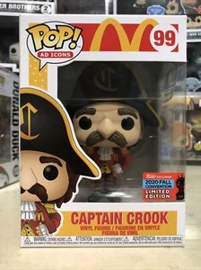 FUNKO POP! AD ICONS #99 CAPTAIN CROOK MCDONALDS 2020 NYCC EXCLUSIVE - Picture 1 of 6