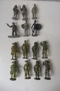 Konvolut alte Zinn -Figuren , Zinn - Soldaten Ritter .. , 14 Zinnfiguren - Bild 1 von 10
