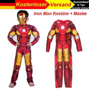 DHL Kinder Jungen Iron Man Avengers Kostüm Superheld Cosplay Bodysuit Karneval - Bild 1 von 18