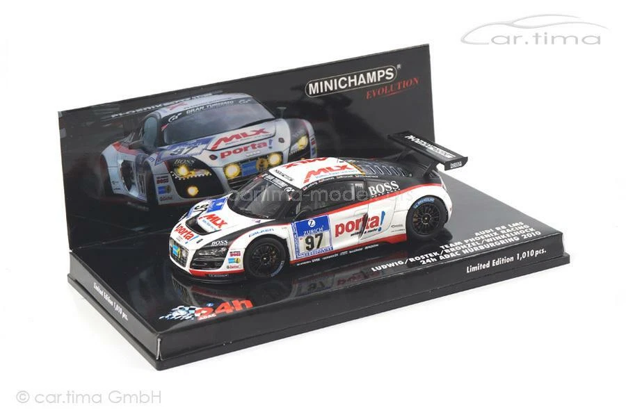 Audi R8 LMS - 24h Nürburgring 2010 - Bronzel / Ludwig / Winkelhock - Minichamps - Immagine 1 di 1