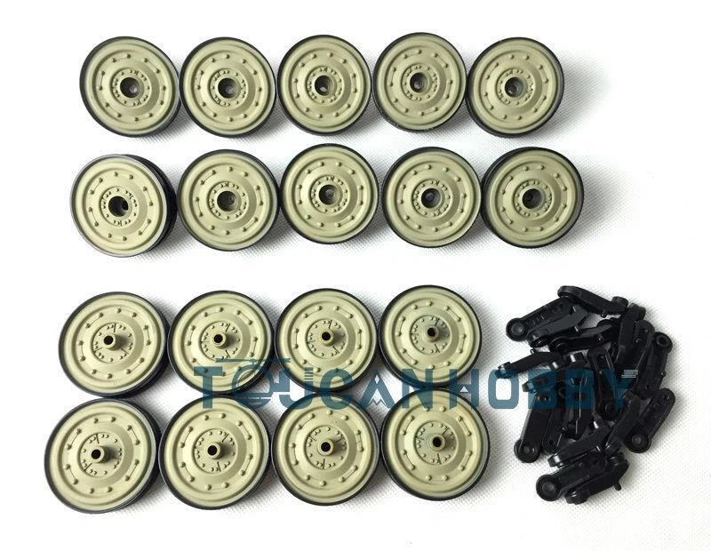 HengLong Plastic Road Wheels For 1/16 RC Tank Model Henschel King Tiger 3888A - Image 1 of 1