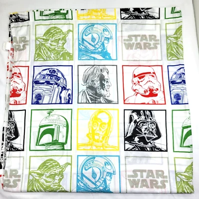 Sábana plana gemela vintage Star Wars Disney 60/40 algodón/poliéster Foto 1 de 4
