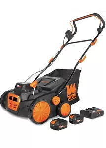 WEN 20716 20V Max Cordless 15-In 2-in-1 Brushless Electric Dethatcher/Scarifier - Picture 1 of 9