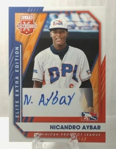 Nicandro Aybar Auto 2021 Panini Elite Extra Edition Tampa Bay Rays Prospect - Picture 1 of 2