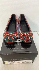 Donald J. Pliner: Women's, Beaded Flats Shoes, Multicolor Color Sz US 6.5 M NEW - Picture 1 of 7