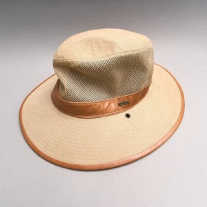 Scala Dorfman Pacific Co Panama Hat Mens M Brown Vented Outback Safari Fishing - Picture 1 of 9