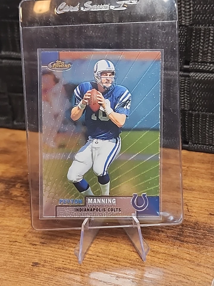 1999 Topps Finest Football Peyton Manning With Protective Film Intact Card #1 - Image 1 of 2