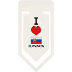 'I Love Slovakia' Plastic Paper Clips (CC033620)