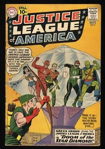 Justice League Of America #4 VG+ 4.5 Green Arrow! Murphy Anderson Cover! - Picture 1 of 2