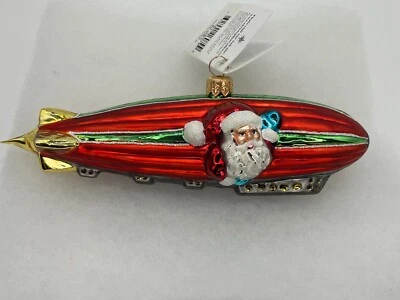 De colección NUEVO Christopher RADKO 1999 ZIPPIDEE ZEPPELIN Adorno de Vidrio 99-308-0 Foto 1 de 4