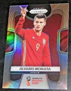 2018 Prizm World Cup Alvaro Morata SILVER Prizms Refractor Parallel Base - Bild 1 von 2