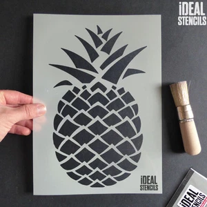 Plantilla de piña pintura mural pintura del hogar arte artesanía plantillas ideales Ltd - Imagen 1 de 7