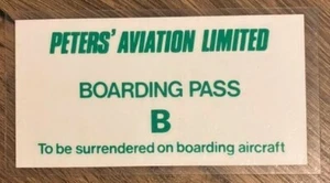 Peter's Aviation limitierte Bordkarte - Haig Scotch Whisky Werbung Piper PA-23 - Bild 1 von 2