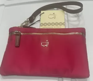 Masters Golf Pink Zip Clutch Purse Wristlet Augusta National Golf Augusta Italy - Picture 1 of 4