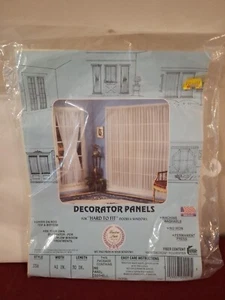 Window Pride transparente Gardine Panel Eierschale Stange-Tasche 41" x 30" - Bild 1 von 4