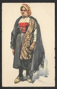Miranda do Douro Peasant Costume 1953 overprinted stationery Portugal - Picture 1 of 2