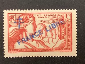 ICOLLECTZONE India Francese 182 F/VF NH - Foto 1 di 2