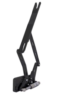 1967 1968 1969 Black Chevy Camaro Hood Hinges Billet Adjustable for STEEL HOOD - Picture 1 of 3