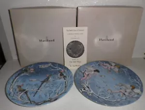 DOS Platos Haviland 12 Días Navidad De Colección Años 70 Pero NUEVOS En Caja Anillos Pájaros - Imagen 1 de 3