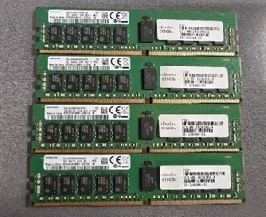 Lot of 4x M393A2K40BB1-CRC4Q UCS-MR-1X161RV-A: 16GB PC4-2400T ECC server dimms - Picture 1 of 3