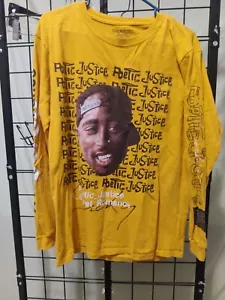 Camisa Tupac 2Pac Shakur Para Hombre Camiseta Gráfica Justicia Poética Manga Media Larga - Imagen 1 de 3