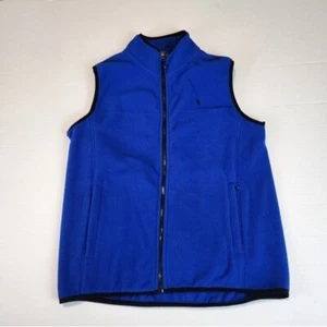 Polo by Ralph Lauren size 14-16 teen boy vest Blue zip up - Picture 1 of 6