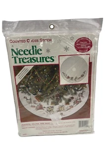 Kit Falda Árbol Pueblo Pacífico Punto de Cruz Needle Treasures 02904 Nuevo Sellado - Imagen 1 de 2