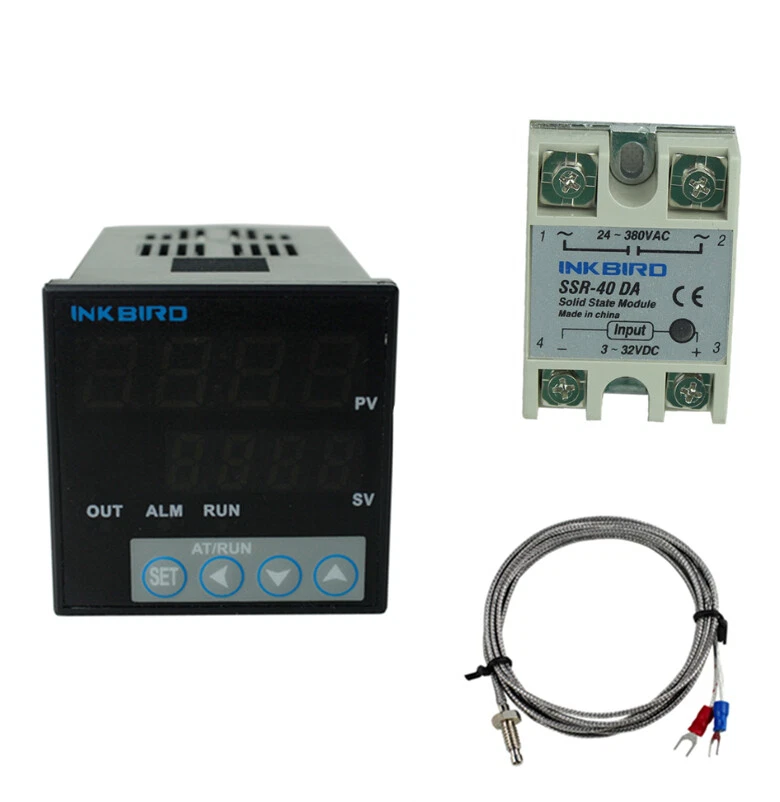 Inkbird ITC-106VH 110-240V PID Temperature Thermostat Controllers K 40DA SSR C/F - Image 1 of 4