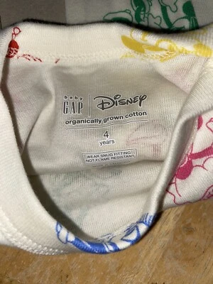 Disney Baby Gap 2-Piece Organic Cotton Minnie Mouse Long Sleeve Pajama Set 4YRS - Image 1 of 4