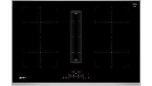 Neff T48TD7BN2 80cm Touch Control 4 Zone Induction Hob with Extractor - Picture 1 of 12