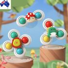 3pcs Suction Cup Spinner Toy Baby Bath Spinning Toy Fidget Bath Toy Au
